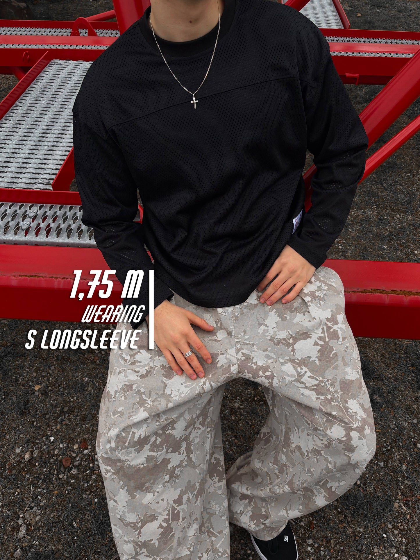 Æ MESH LONGSLEEVE - Black